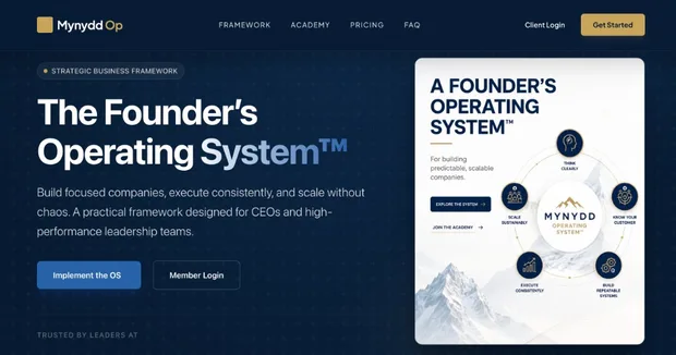 A branded academy landing page published on Distinction